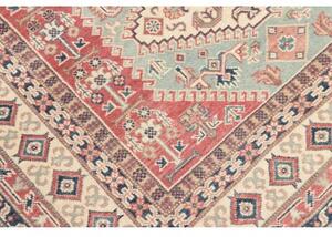 Tappeto Kazak Stilizzato Celeste Corallo 147x194 Cm