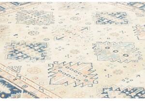 Tappeto Kazak Geometrico Avorio Blu 173x237 Cm