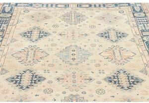 Tappeto Kazak Geometrico Avorio Blu 173x237 Cm