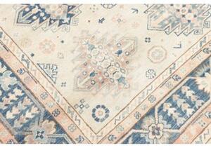 Tappeto Kazak Geometrico Avorio Blu 173x237 Cm
