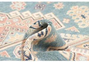 Tappeto Kazak Geometrico Azzurro Beige 149x208 Cm