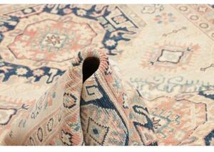Tappeto Kazak Stilizzato Avorio Blu 147x204 Cm