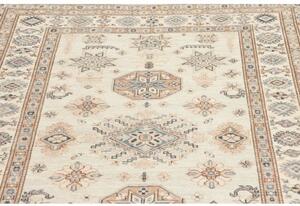Tappeto Kazak Fine Stilizzato Avorio Blu 124x178 Cm
