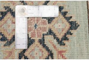 Tappeto Kazak Fine Geometrico Azzurro Chiaro Blu Scuro 165x247 Cm