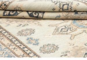 Tappeto Kazak Fine Geometrico Azzurro Chiaro Blu Scuro 165x247 Cm