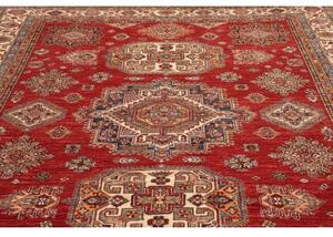 Tappeto Kazak Fine Stilizzato Rosso Avorio 257x316 Cm