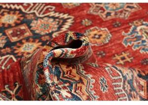 Tappeto Kazak Fine Geometrico Rosso Avorio 168x222 Cm