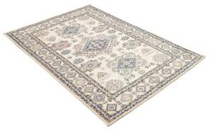 Tappeto Kazak Fine Stilizzato Avorio Blu 121x177 Cm