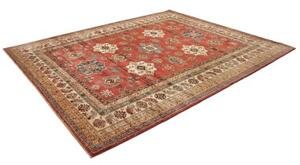 Tappeto Kazak Fine Stilizzato Rosso Avorio 260x312 Cm