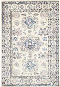 Tappeto Kazak Fine Stilizzato Avorio Blu 121x177 Cm