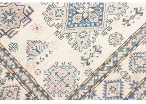 Tappeto Kazak Fine Stilizzato Avorio Blu 121x177 Cm