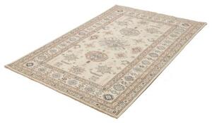 Tappeto Kazak Fine Stilizzato Avorio Blu 124x178 Cm