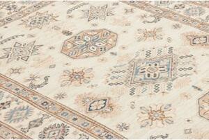 Tappeto Kazak Fine Stilizzato Avorio Blu 124x178 Cm