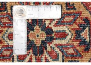 Tappeto Kazak Fine Geometrico Blu Petrolio Beige 166x238 Cm