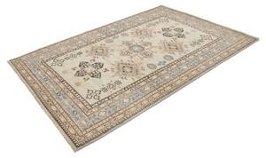 Tappeto Kazak Fine Geometrico Azzurro Chiaro Blu Scuro 165x247 Cm