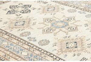 Tappeto Kazak Fine Geometrico Azzurro Chiaro Blu Scuro 165x247 Cm