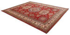 Tappeto Kazak Fine Stilizzato Rosso Avorio 257x316 Cm