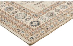 Tappeto Kazak Fine Stilizzato Avorio Blu 124x178 Cm