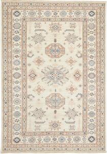 Tappeto Kazak Fine Stilizzato Avorio Blu 124x178 Cm