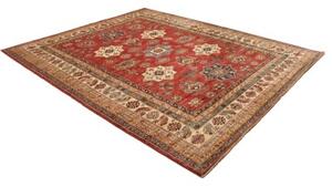 Tappeto Kazak Fine Stilizzato Rosso Avorio 260x312 Cm