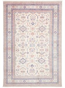 Tappeto Kazak Fine Stilizzato Avorio Blu 204x295 Cm