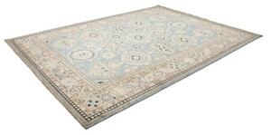 Tappeto Kazak Fine Geometrico Celeste Beige 249x340 Cm