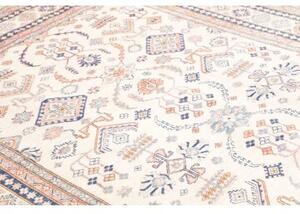 Tappeto Kazak Fine Stilizzato Avorio Blu 204x295 Cm