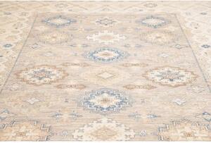 Tappeto Kazak Fine Geometrico Grigio Beige 269x367 Cm