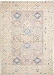 Tappeto Kazak Fine Geometrico Grigio Beige 269x367 Cm