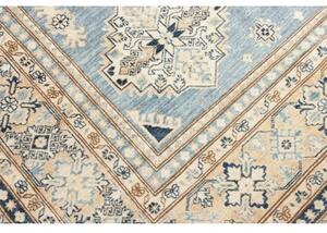 Tappeto Kazak Fine Geometrico Celeste Beige 249x340 Cm