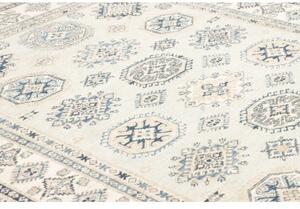 Tappeto Kazak Fine Geometrico Avorio Blu 172x240 Cm