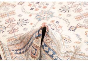 Tappeto Kazak Fine Stilizzato Avorio Blu 204x295 Cm