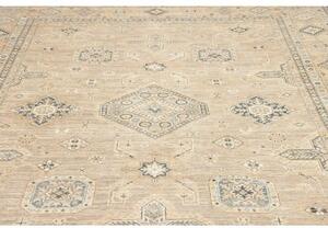 Tappeto Kazak Fine Stilizzato Beige Blu 248x309 Cm