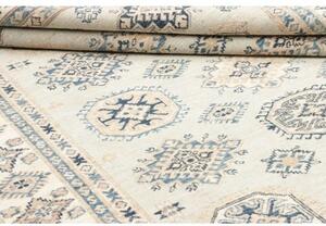 Tappeto Kazak Fine Geometrico Avorio Blu 172x240 Cm