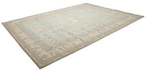Tappeto Kazak Fine Stilizzato Azzurro Avorio 276x365 Cm