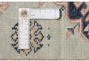 Tappeto Kazak Fine Geometrico Avorio Blu 172x240 Cm
