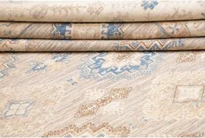 Tappeto Kazak Fine Geometrico Grigio Beige 269x367 Cm