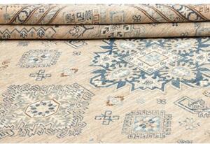Tappeto Kazak Fine Stilizzato Beige Blu 247x308 Cm
