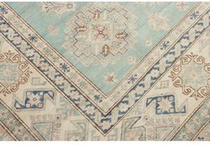 Tappeto Kazak Fine Stilizzato Azzurro Avorio 276x365 Cm