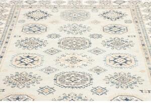 Tappeto Kazak Fine Geometrico Avorio Blu 172x240 Cm