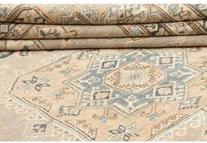 Tappeto Kazak Fine Stilizzato Grigio Tortora Blu Avio 250x301 Cm