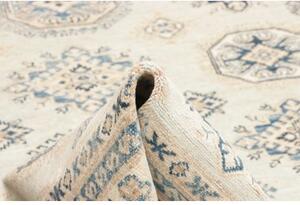 Tappeto Kazak Fine Geometrico Avorio Blu 172x240 Cm