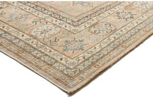 Tappeto Kazak Fine Stilizzato Grigio Tortora Blu Avio 250x301 Cm