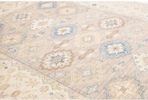 Tappeto Kazak Fine Geometrico Grigio Beige 269x367 Cm