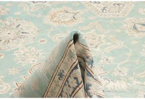 Tappeto Kazak Fine Stilizzato Azzurro Avorio 276x365 Cm