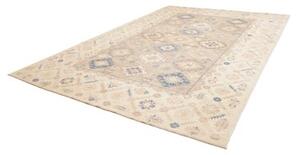 Tappeto Kazak Fine Geometrico Grigio Beige 269x367 Cm