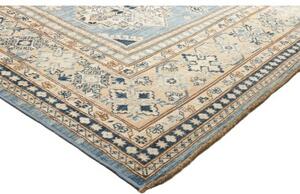 Tappeto Kazak Fine Geometrico Celeste Beige 249x340 Cm