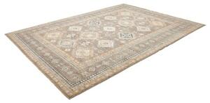 Tappeto Kazak Fine Geometrico Tortora Blu 246x332 Cm