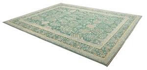 Tappeto Zigler Fine Stilizzato Verde Petrolio Beige 279x354 Cm