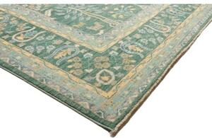 Tappeto Zigler Fine Stilizzato Verde Petrolio Beige 279x354 Cm